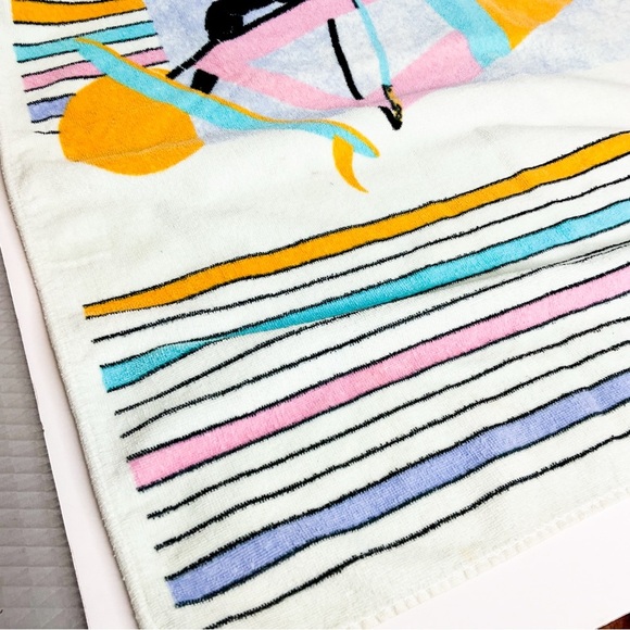 VINTAGE 90s Ocean Pacific Graphic Towel - Picture 11 of 12